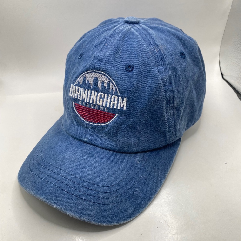 BIRMINGHAM ALABAMA United Souvenir & Apparel Skyline Hat Unisex Blue Cotton Cap